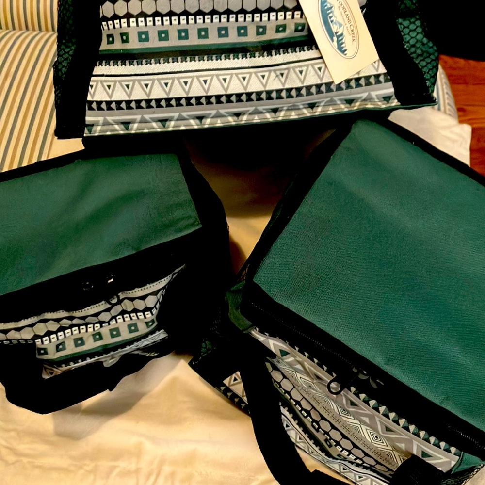 Insulated cooler lunch totes. Three sizes.